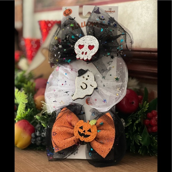 Halloween 3pc Hair Clip Set - Picture 1 of 4